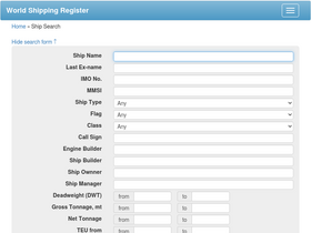 'world-ships.com' screenshot