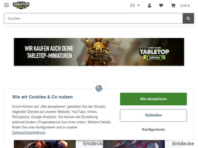 'tabletop-verkauf.de' screenshot