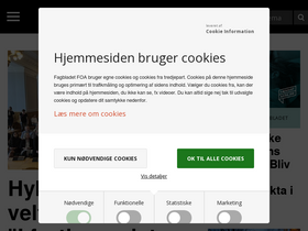 'fagbladetfoa.dk' screenshot