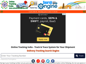 'onlinetrackingindia.com' screenshot