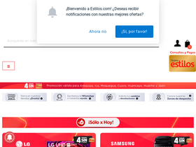 'estilos.com.pe' screenshot