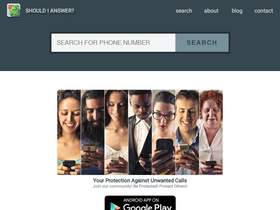 'shouldianswer.com' screenshot