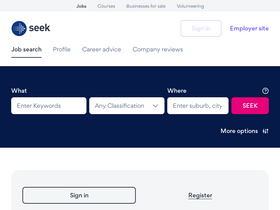 'seek.com' screenshot
