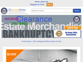'usauctiononline.com' screenshot