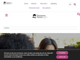 'dehormoonfactor.nl' screenshot