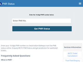 'pnrstatus.vip' screenshot