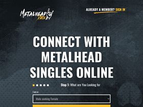 'metalheaddate.com' screenshot