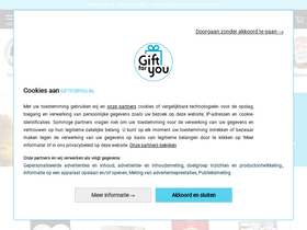 'giftforyou.nl' screenshot