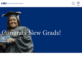 'lmunet.edu' screenshot