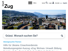 'stadtzug.ch' screenshot