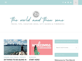 'theworldandthensome.com' screenshot