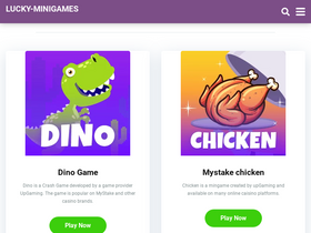 'lucky-minigames.com' screenshot