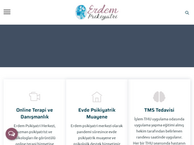 'erdempsikiyatri.com' screenshot