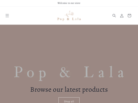 poplala.com homepage screenshot