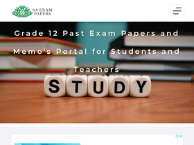 'saexampapers.co.za' screenshot