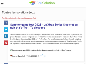 'jeusolution.com' screenshot