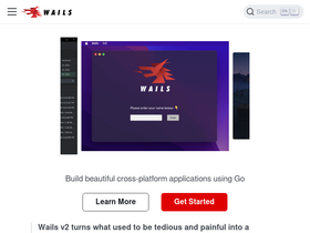 'wails.io' screenshot