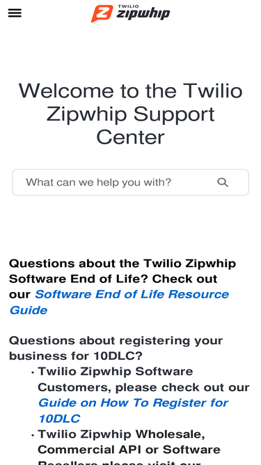 support.zipwhip.com