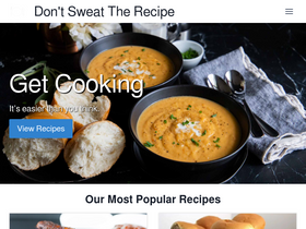 'dontsweattherecipe.com' screenshot