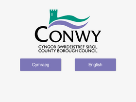 'conwy.gov.uk' screenshot