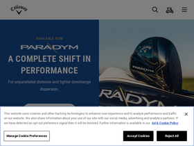 'callawaygolf.ca' screenshot