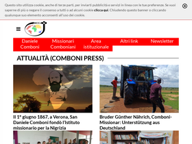 'comboni.org' screenshot