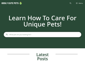 'oddlycutepets.com' screenshot