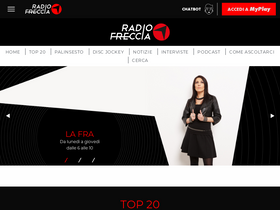 'radiofreccia.it' screenshot
