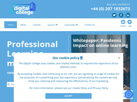 'thedigitalcollege.co.uk' screenshot