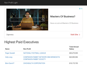 'nonprofitlight.com' screenshot