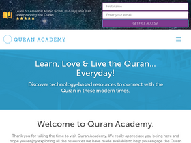 'quranacademy.io' screenshot
