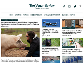 'theveganreview.com' screenshot