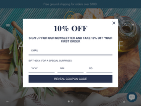 anthosfoods.com homepage screenshot
