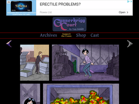 'gunnerkrigg.com' screenshot