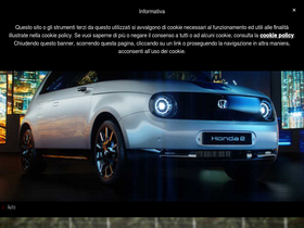 'honda.it' screenshot