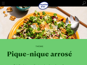 'recettesdici.com' screenshot