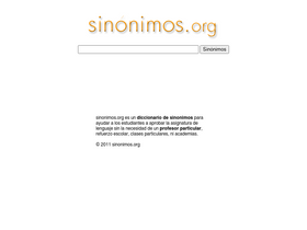 'sinonimos.org' screenshot