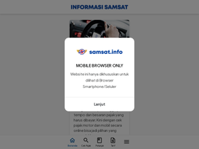 'samsat.info' screenshot