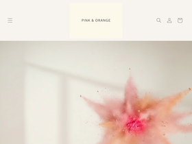 pinkandorange.nl homepage screenshot