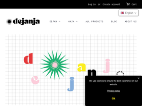 dejanja.com homepage screenshot