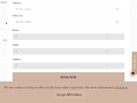 'thegrandhotram.com' screenshot