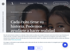 'echeverriaabogados.com' screenshot