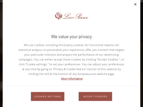 'loropiana.com' screenshot