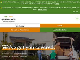 'mygenfcu.org' screenshot