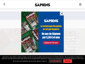 'sapiens.cat' screenshot