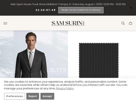 samsurin.com homepage screenshot