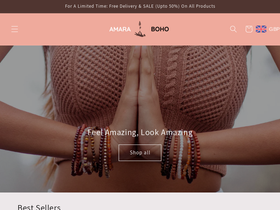 amaraboho.com homepage screenshot