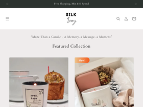 silkivorycandles.com homepage screenshot
