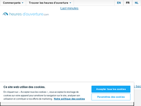'heures-douverture.com' screenshot