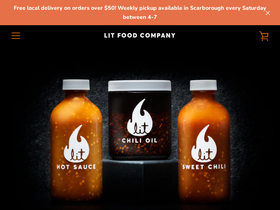litfood.ca homepage screenshot